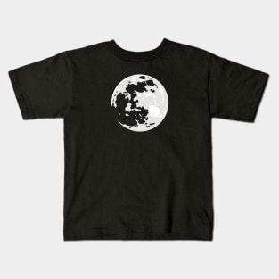 Full Moon Transparent Plains / Seas Kids T-Shirt